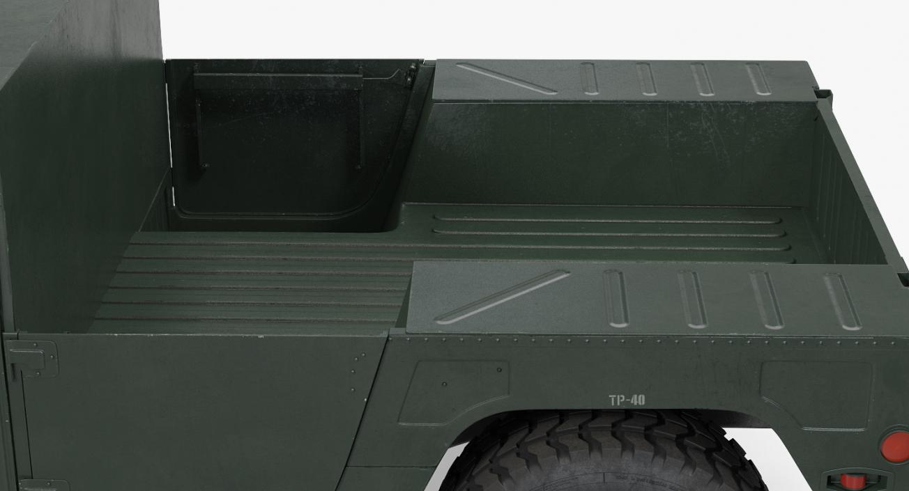 3D HMMWV M998 Simple Interior