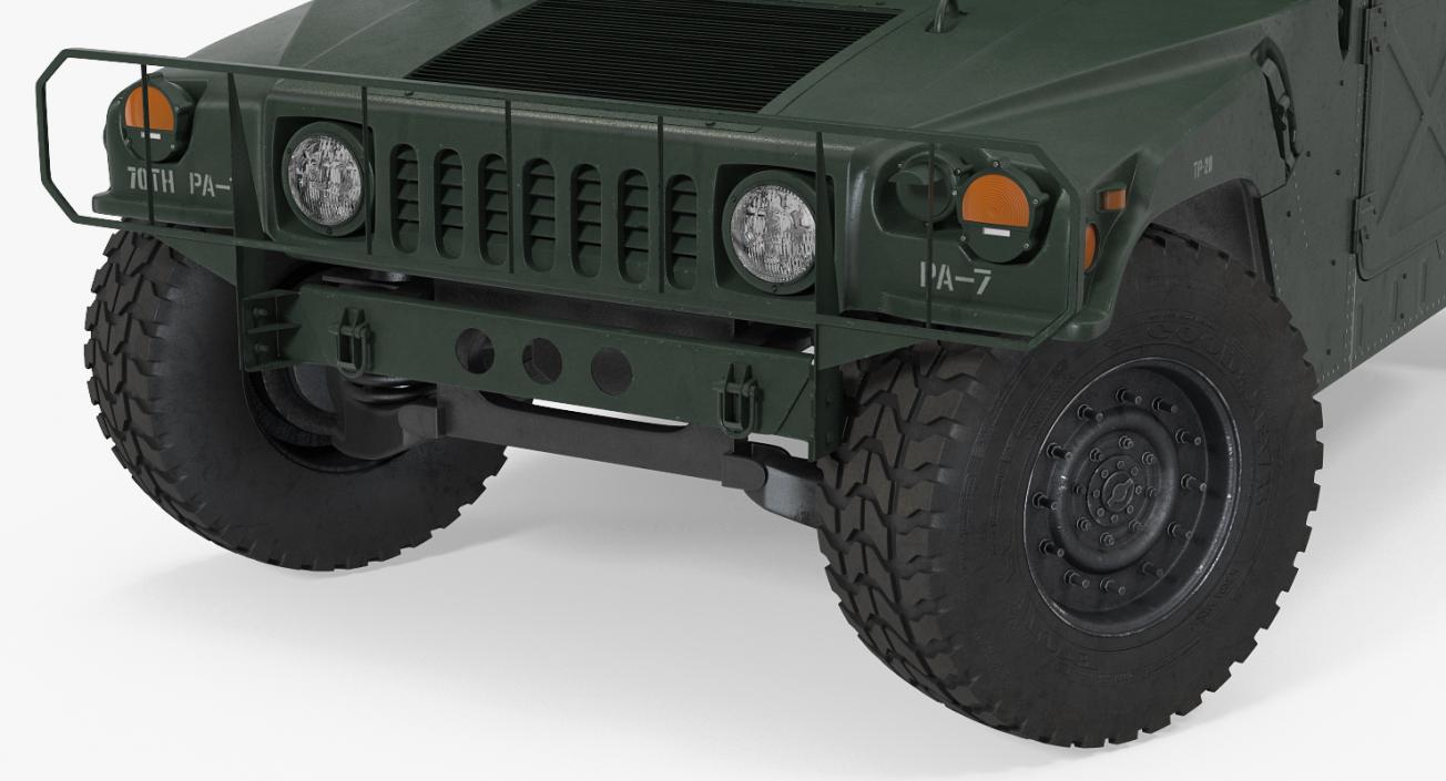 3D HMMWV M998 Simple Interior