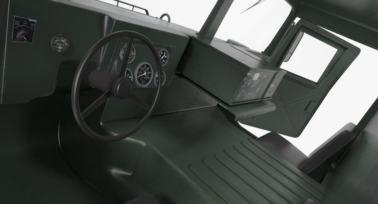 3D HMMWV M998 Simple Interior