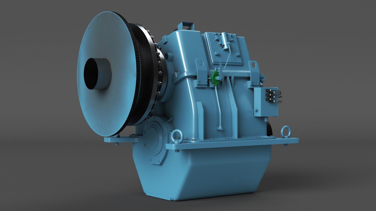 3D model Transmission for Marine Engine Blue