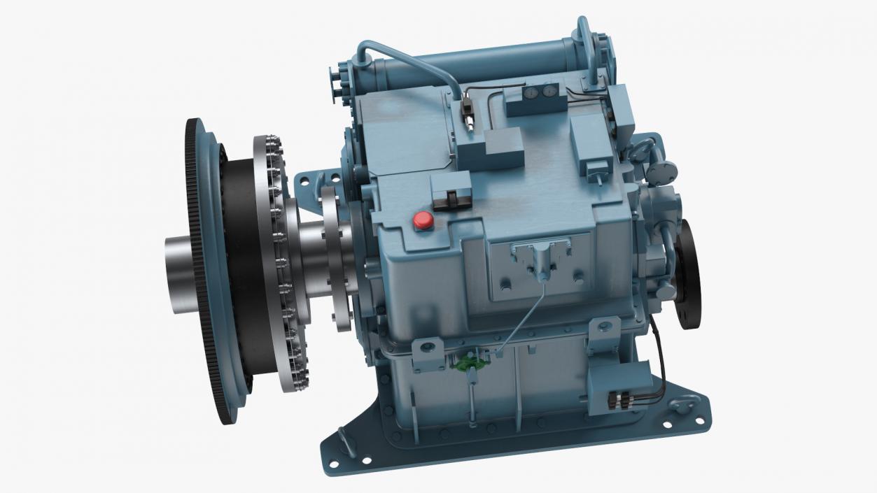 3D model Transmission for Marine Engine Blue