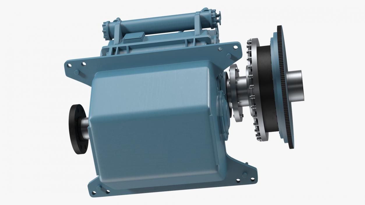 3D model Transmission for Marine Engine Blue