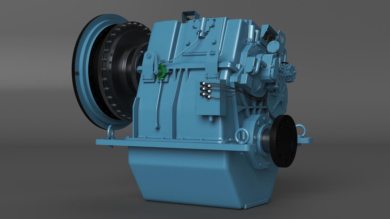 3D model Transmission for Marine Engine Blue