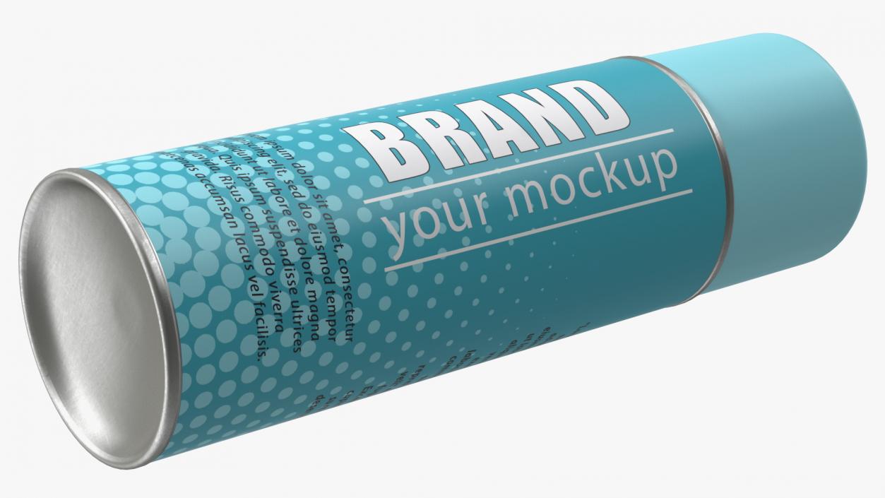 3D Aerosol Can Mockup Blue model