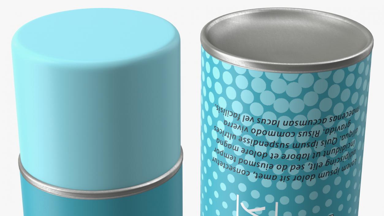 3D Aerosol Can Mockup Blue model