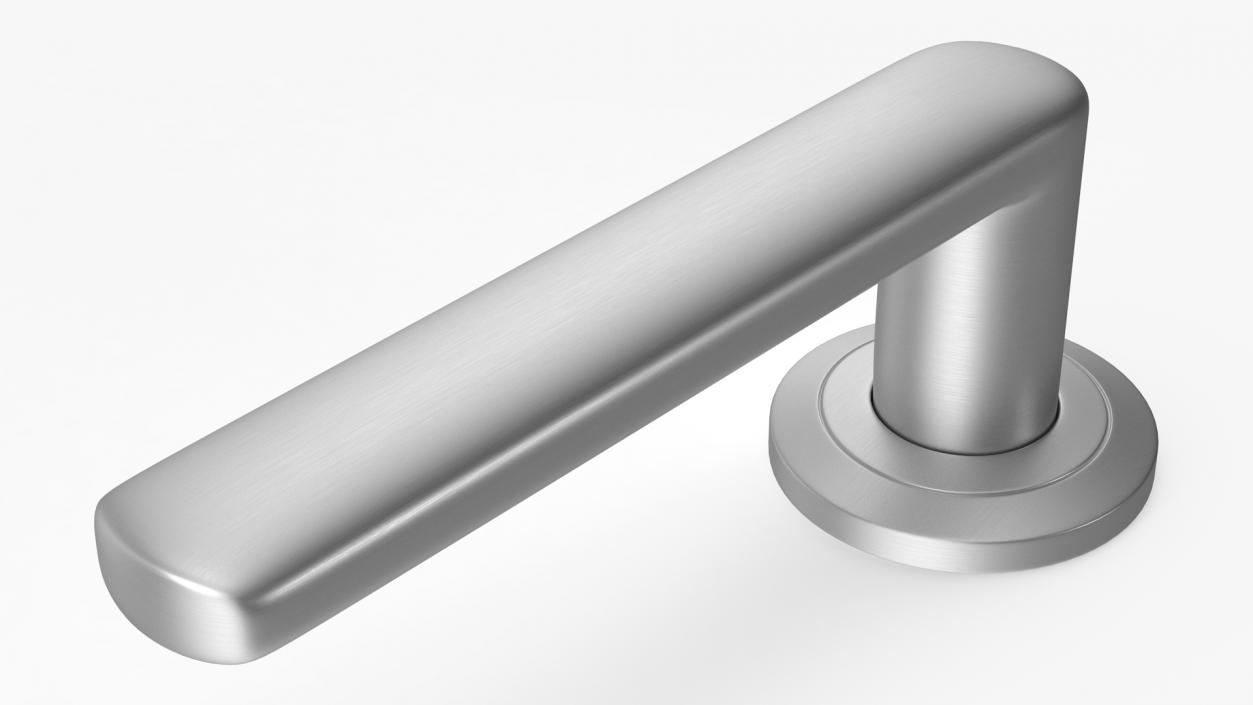 Steel Straight Door Handles 3D