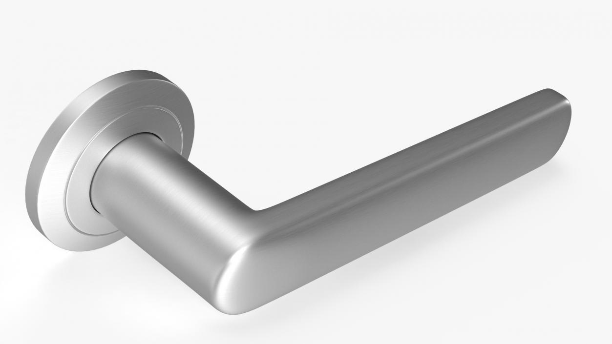 Steel Straight Door Handles 3D