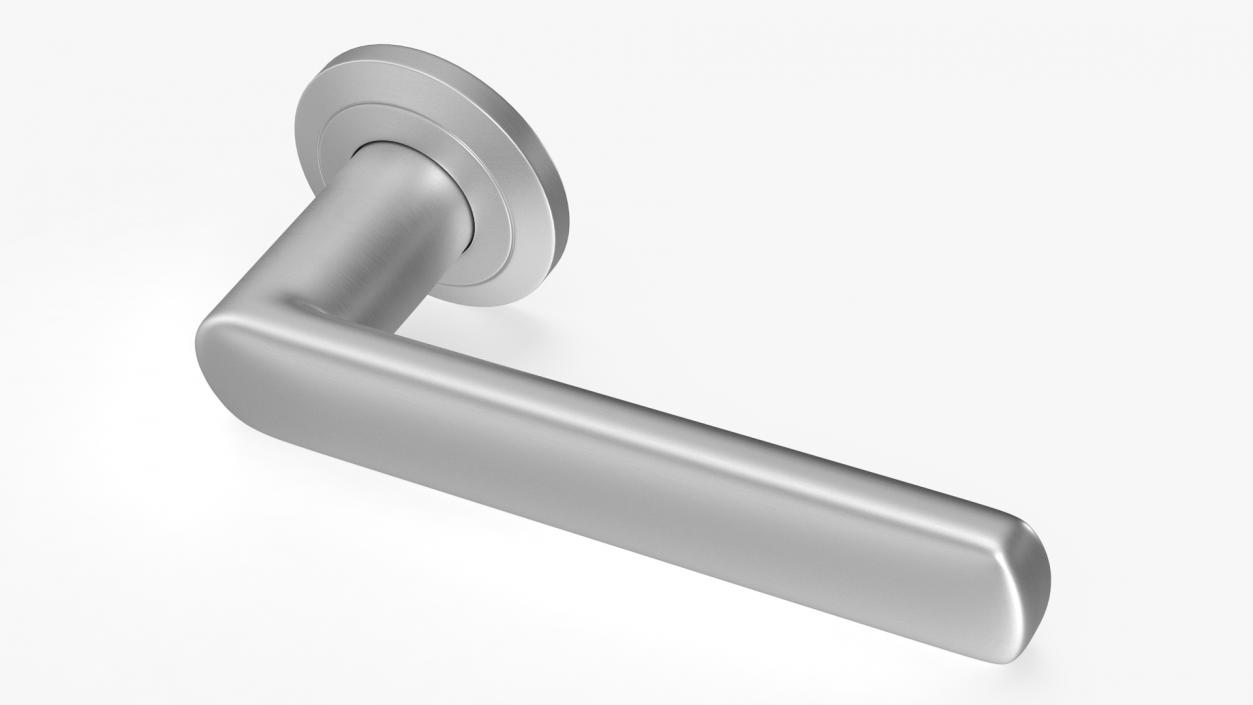 Steel Straight Door Handles 3D