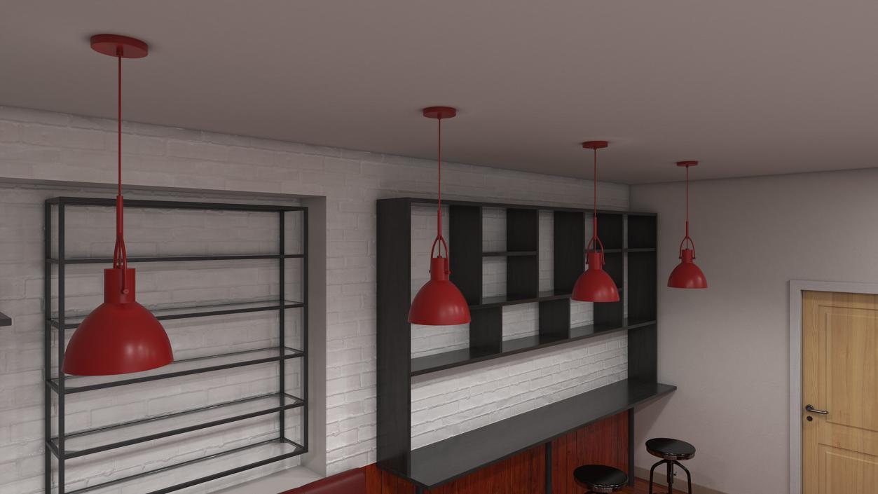 3D Modern Coffee Shop model