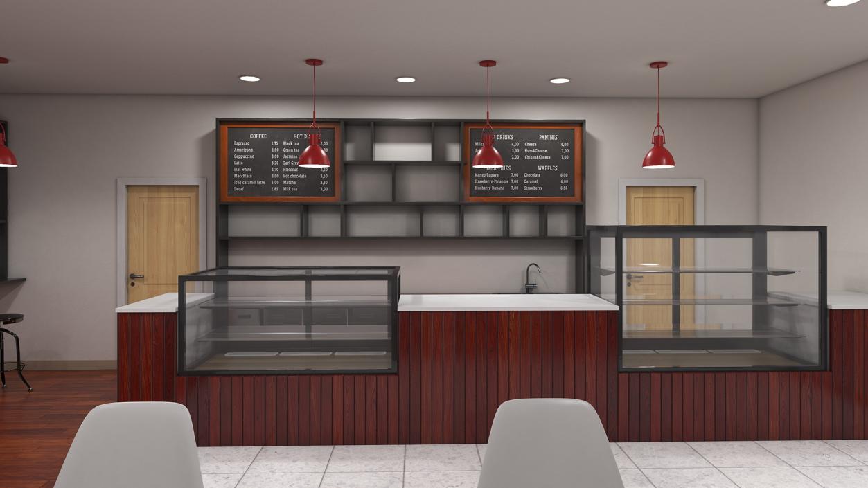 3D Modern Coffee Shop model