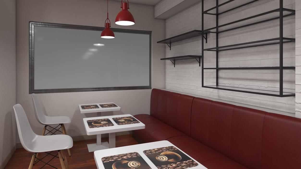 3D Modern Coffee Shop model