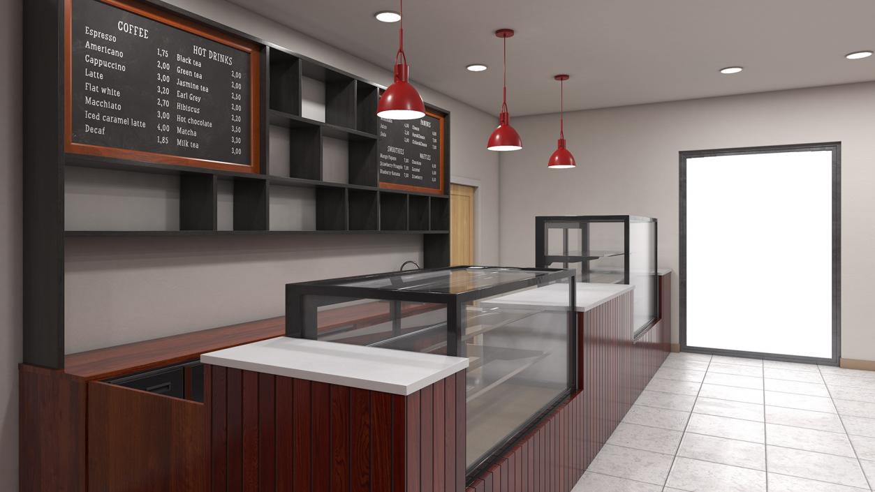 3D Modern Coffee Shop model