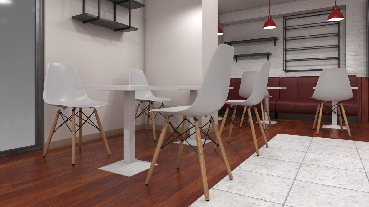 3D Modern Coffee Shop model