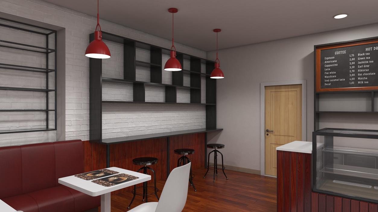 3D Modern Coffee Shop model