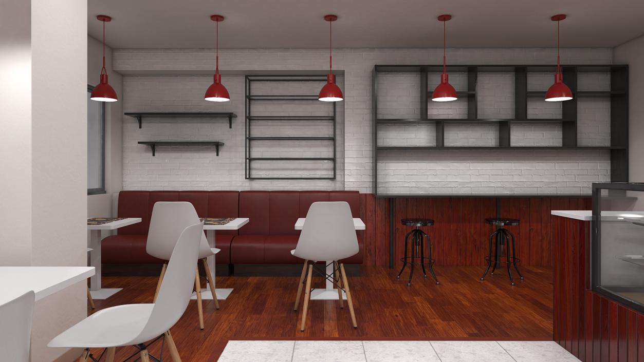 3D Modern Coffee Shop model