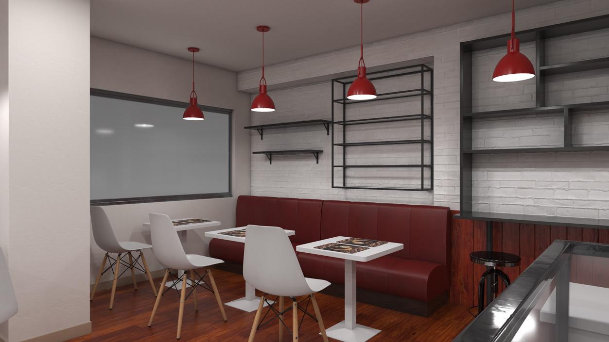 3D Modern Coffee Shop model