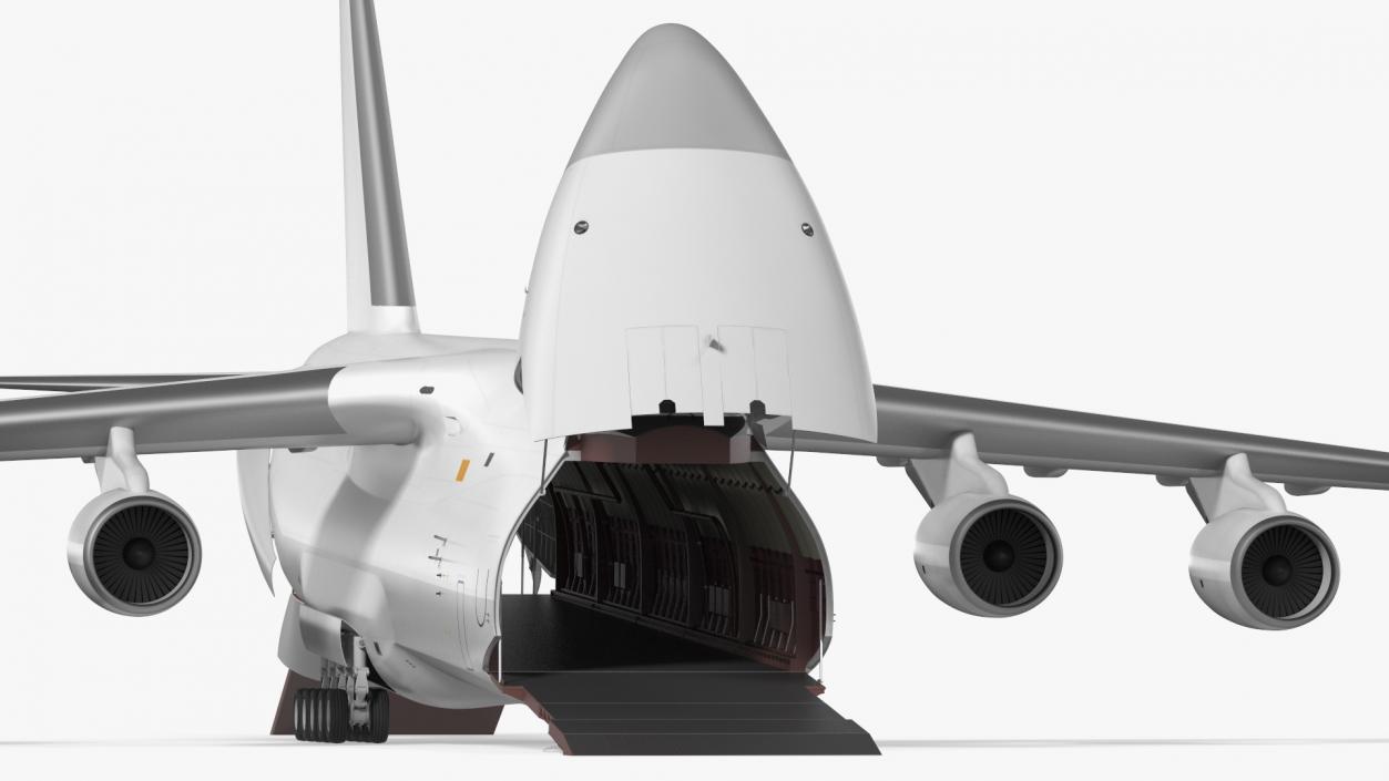 Russian Heavy Transport Aircraft Rigged 3D model