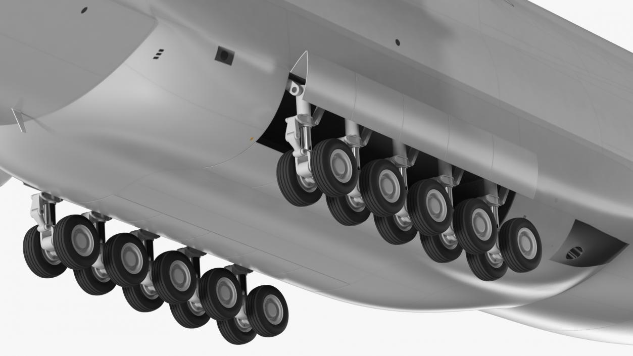 Russian Heavy Transport Aircraft Rigged 3D model