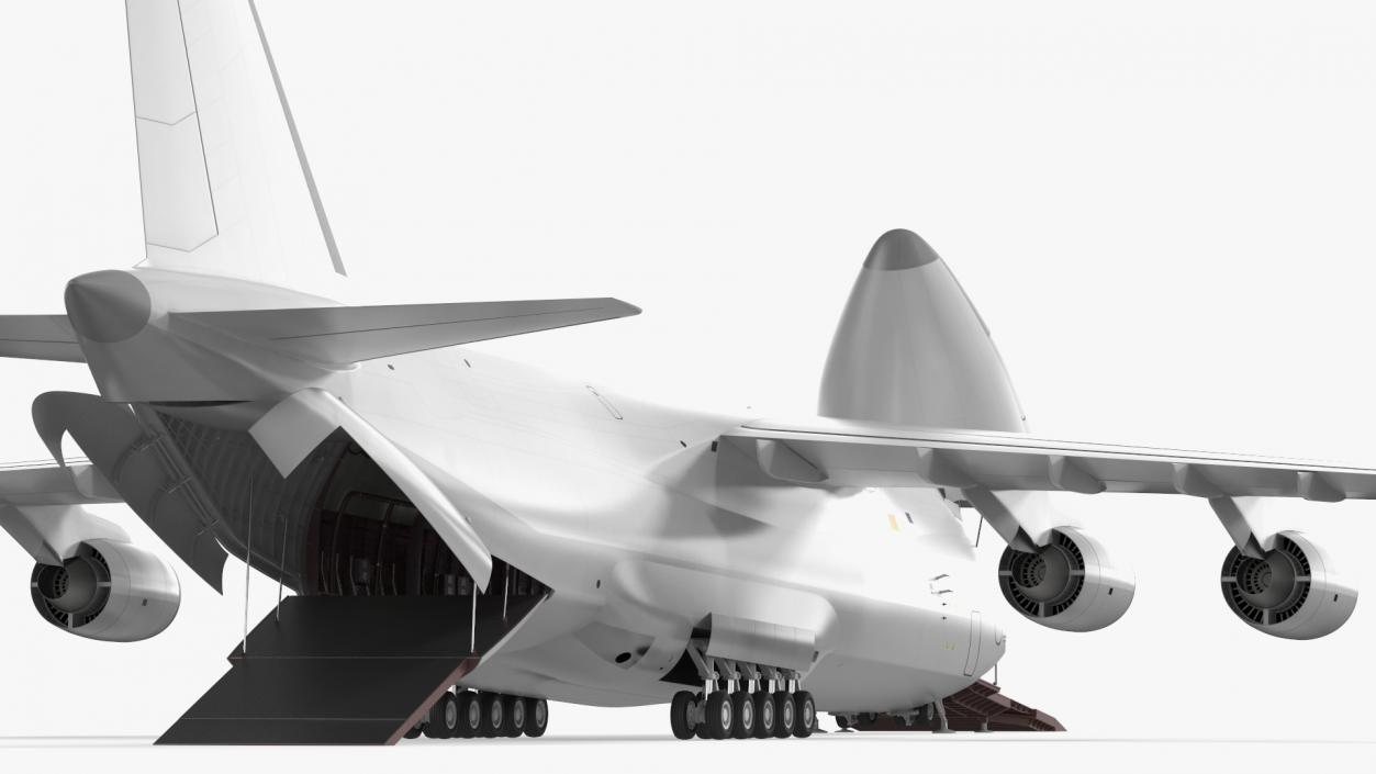 Russian Heavy Transport Aircraft Rigged 3D model