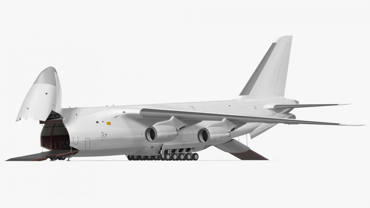 Russian Heavy Transport Aircraft Rigged 3D model