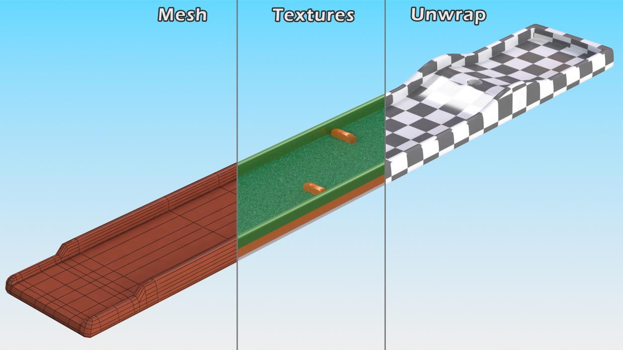 Minigolf 35 Portable Course Hole 6 3D model