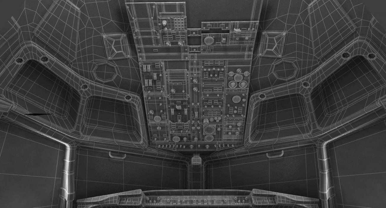 3D Passenger Airplane Cockpit