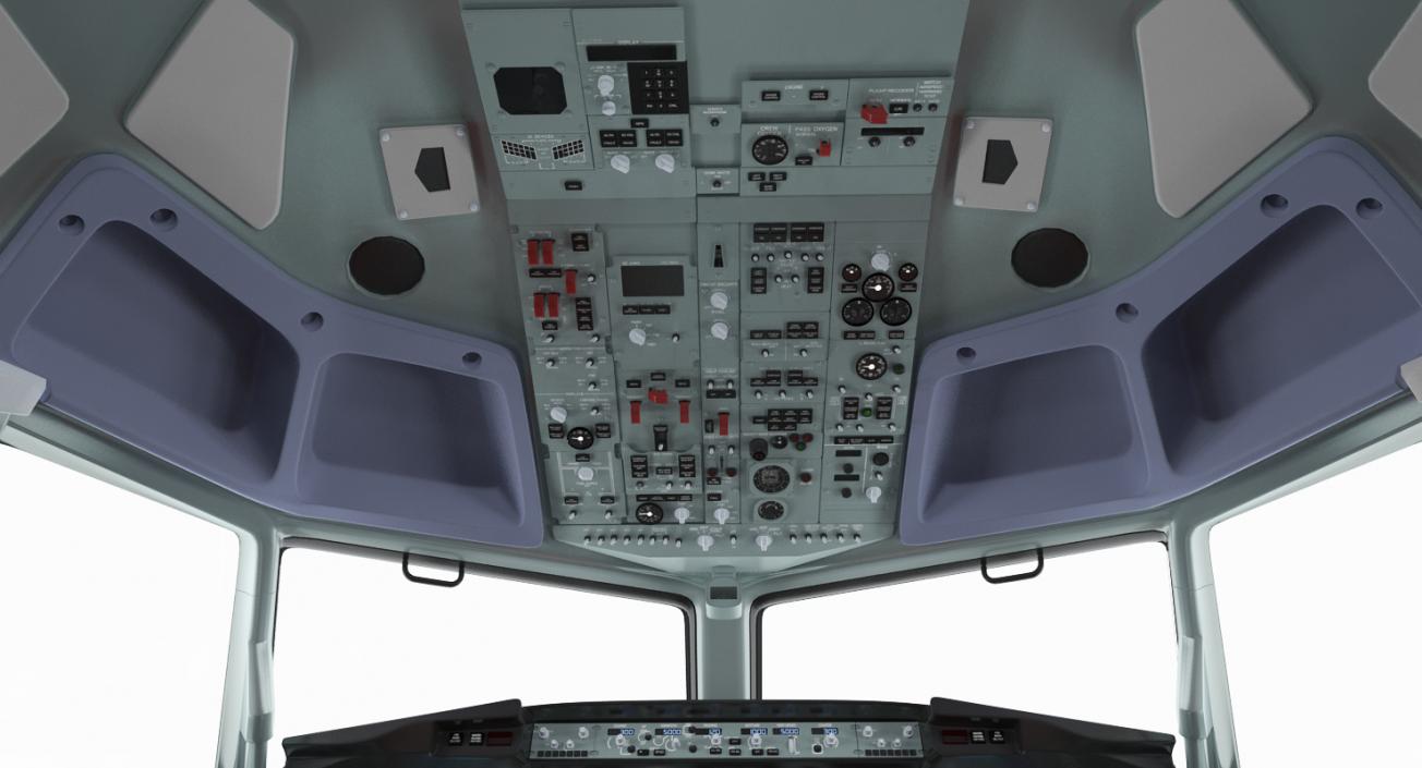 3D Passenger Airplane Cockpit