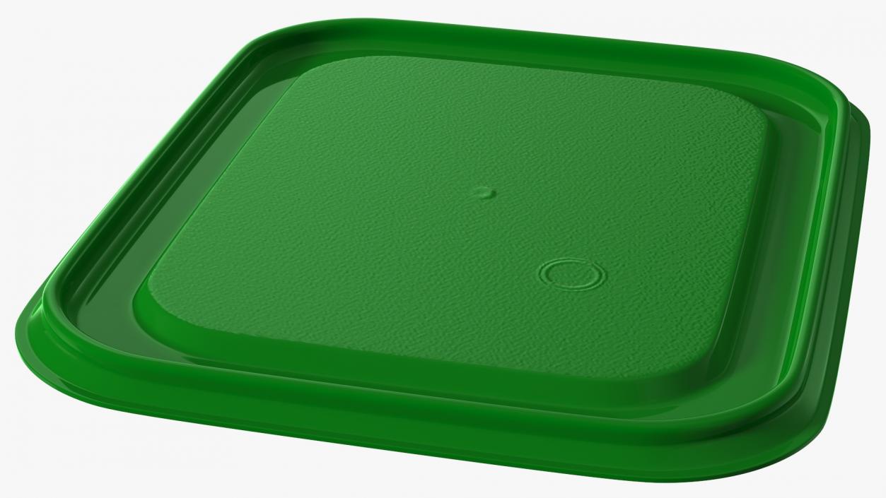 Large Plastic Food Container with Lid 3D