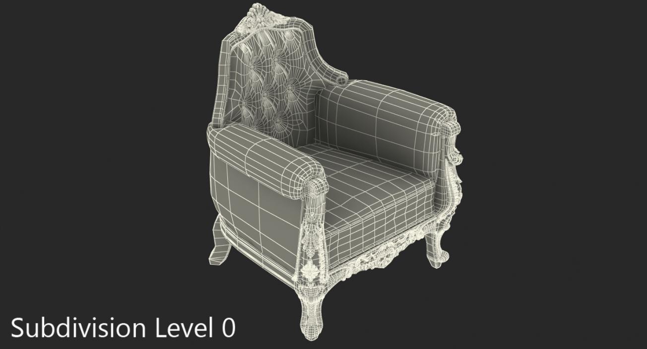 3D Classic Armchair