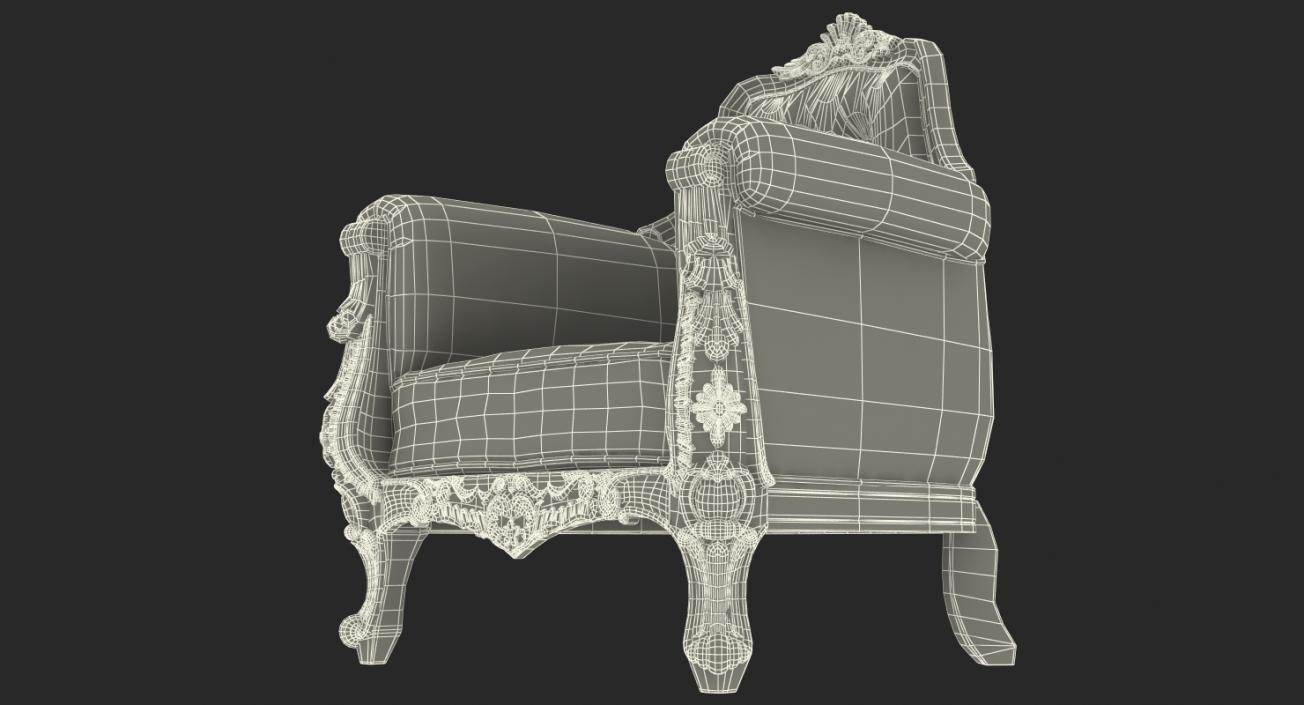 3D Classic Armchair