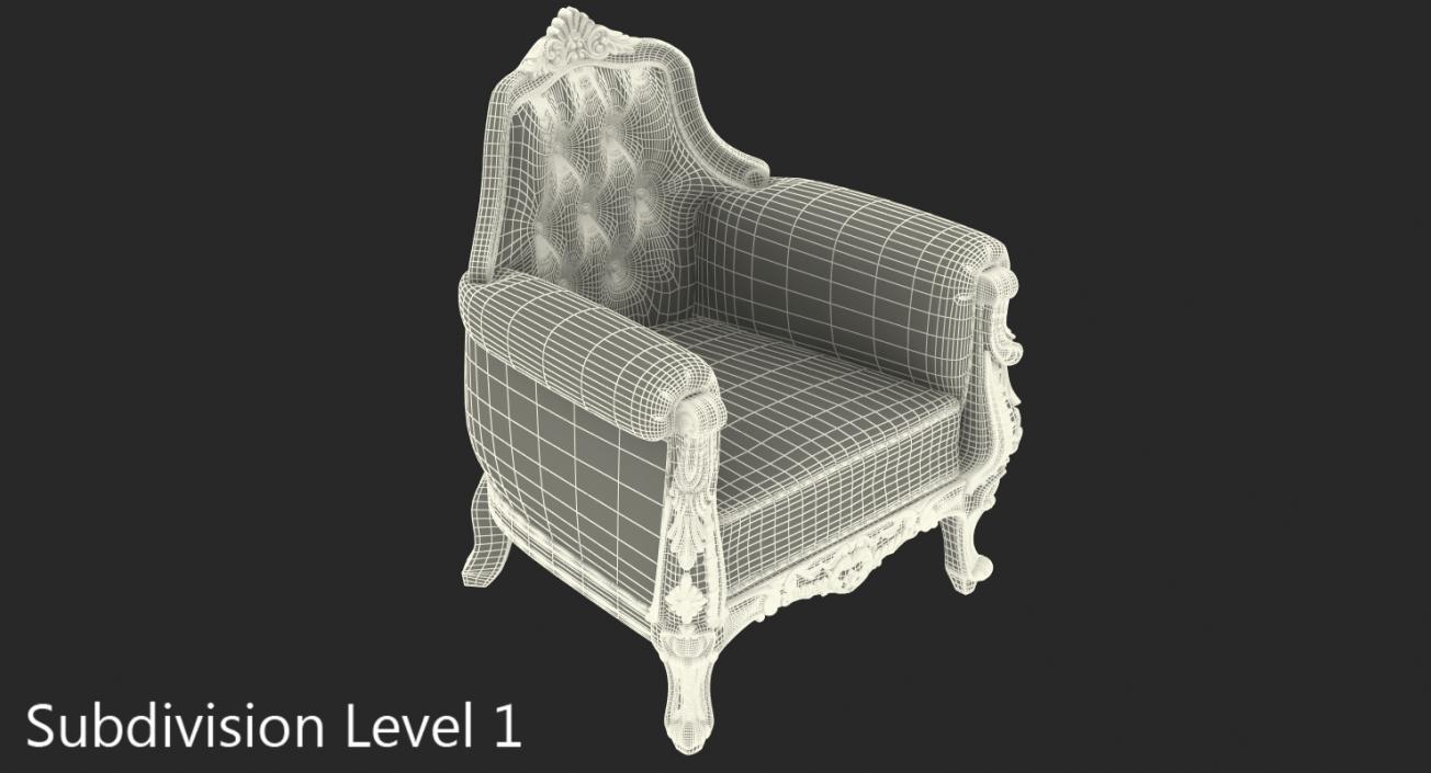 3D Classic Armchair