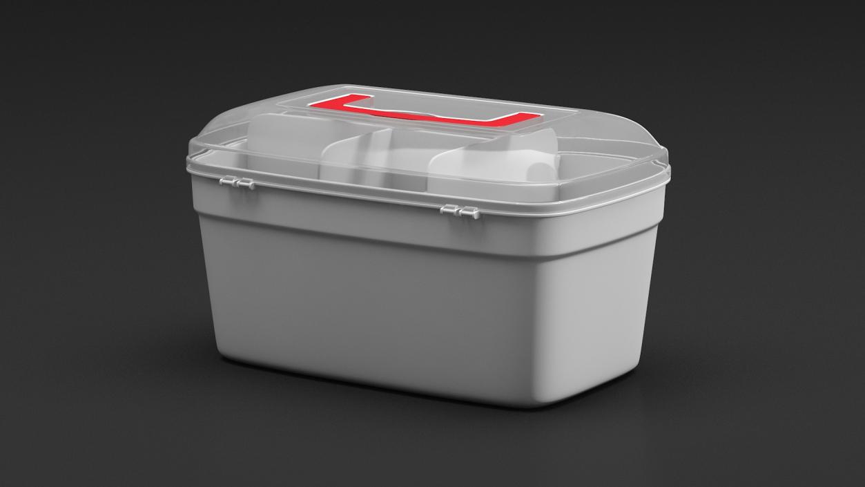 Emergency Medical Box Empty 3D