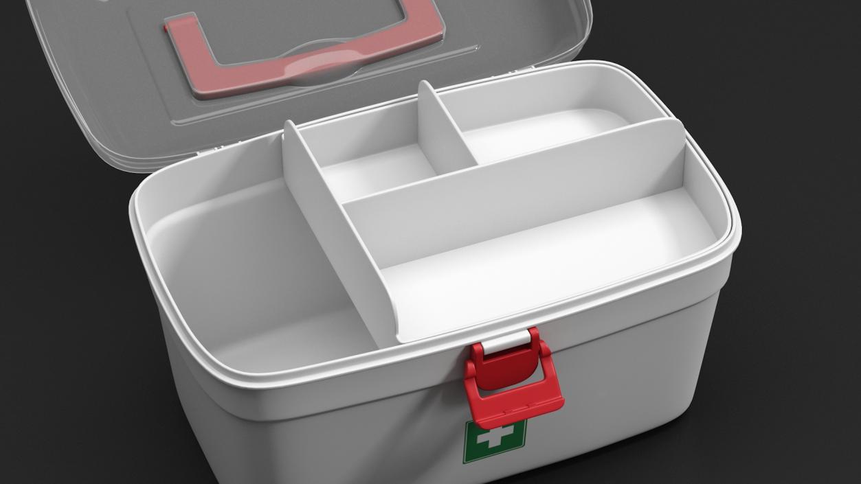 Emergency Medical Box Empty 3D