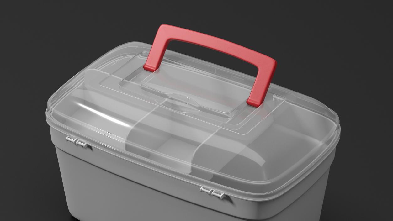 Emergency Medical Box Empty 3D