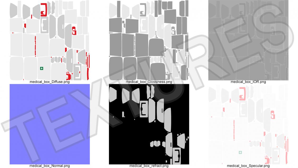 Emergency Medical Box Empty 3D