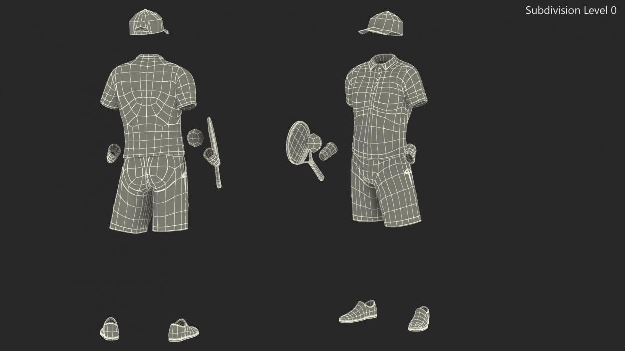 3D model Tennis Wear Set