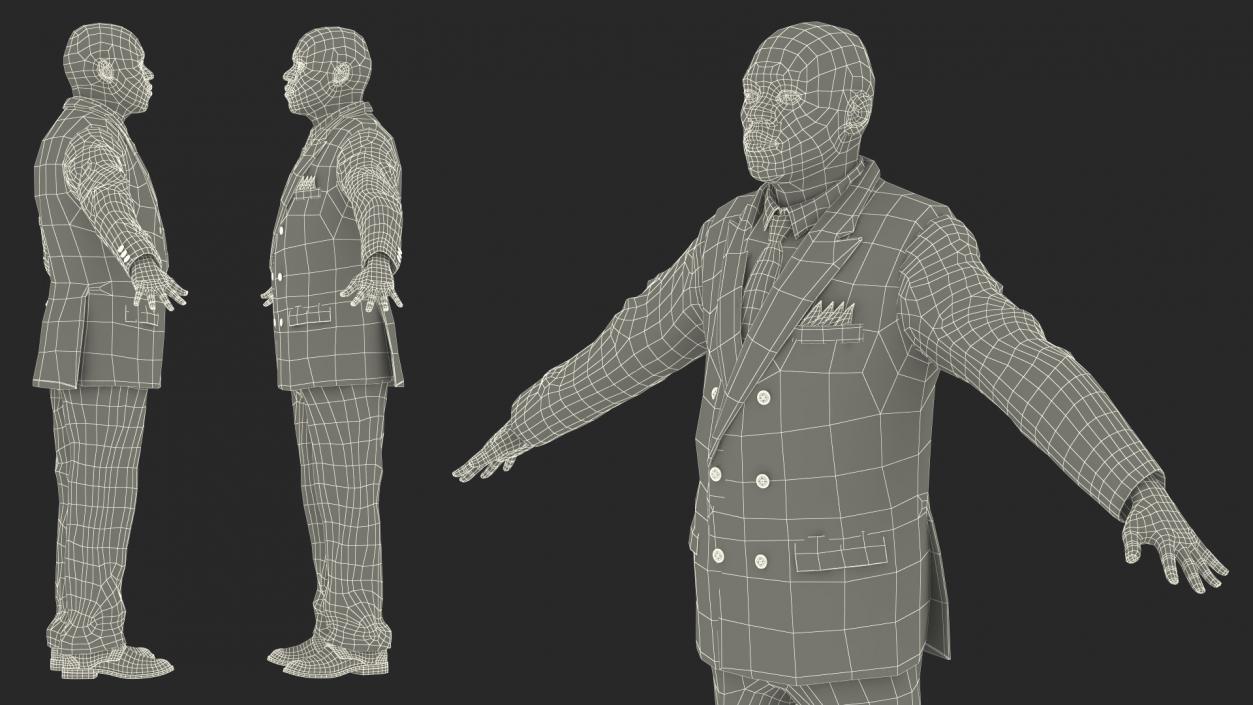 Stylish African American Business Man 3D