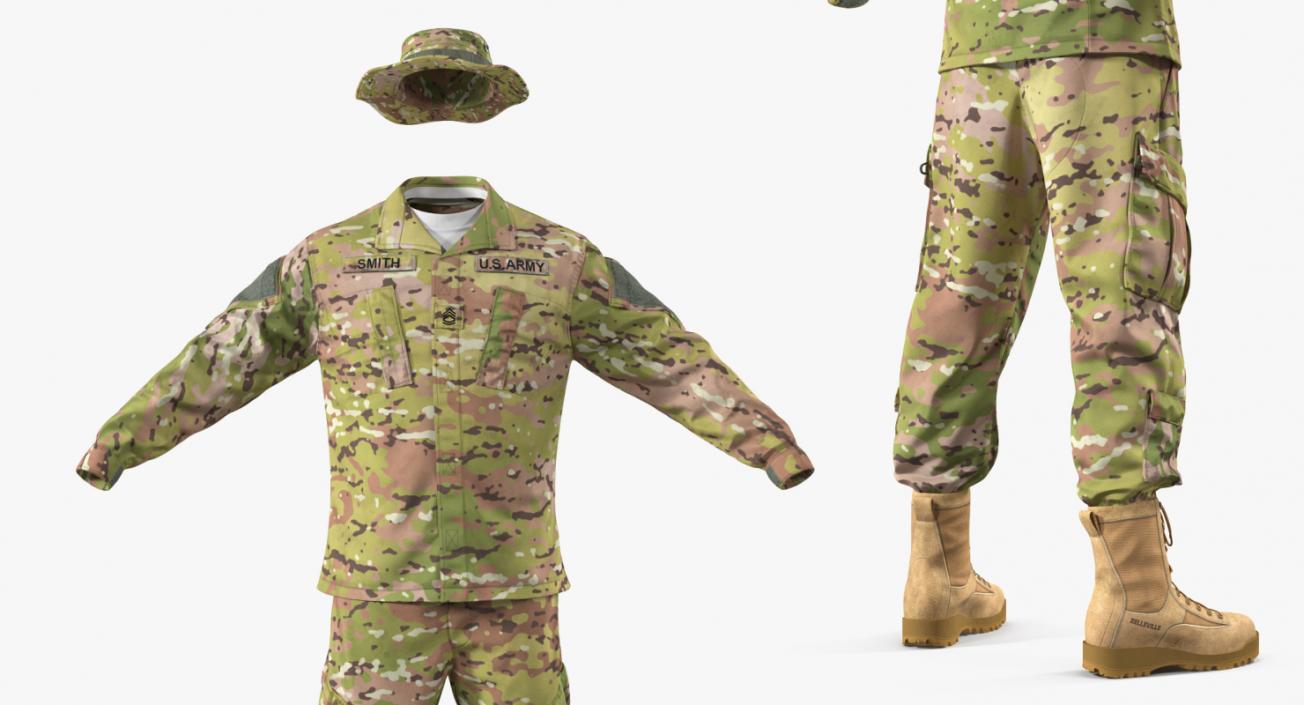 US Army Combat Uniform Camo 3D