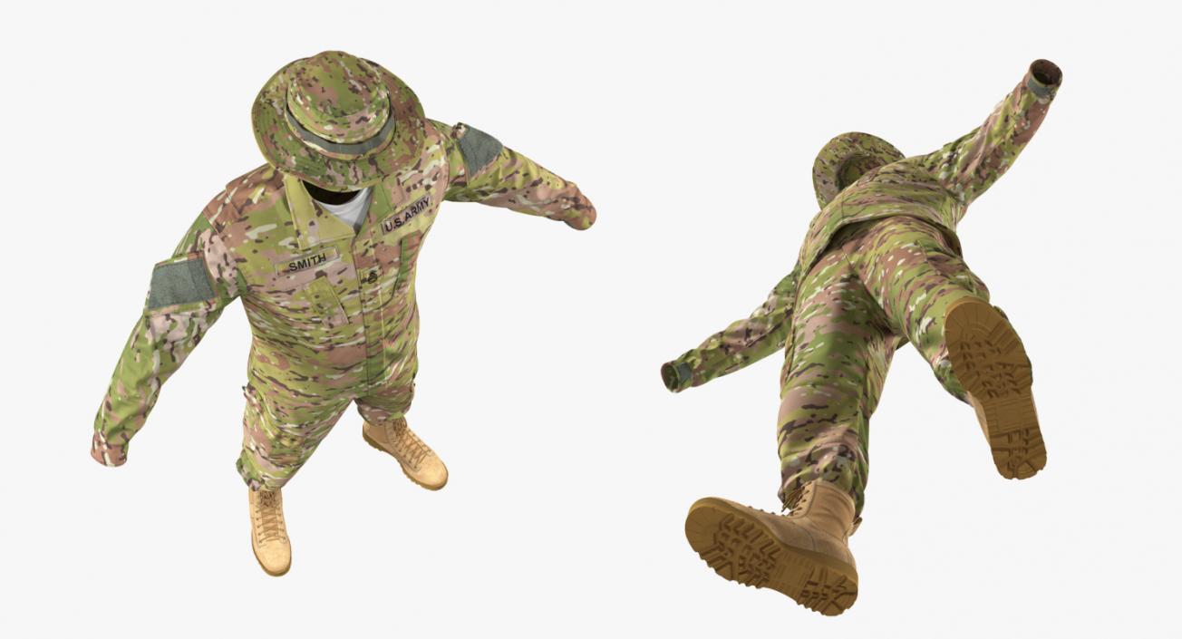 US Army Combat Uniform Camo 3D