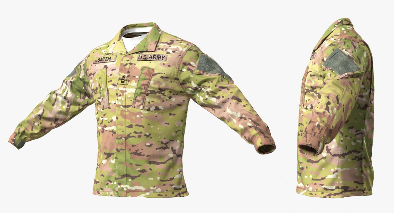 US Army Combat Uniform Camo 3D