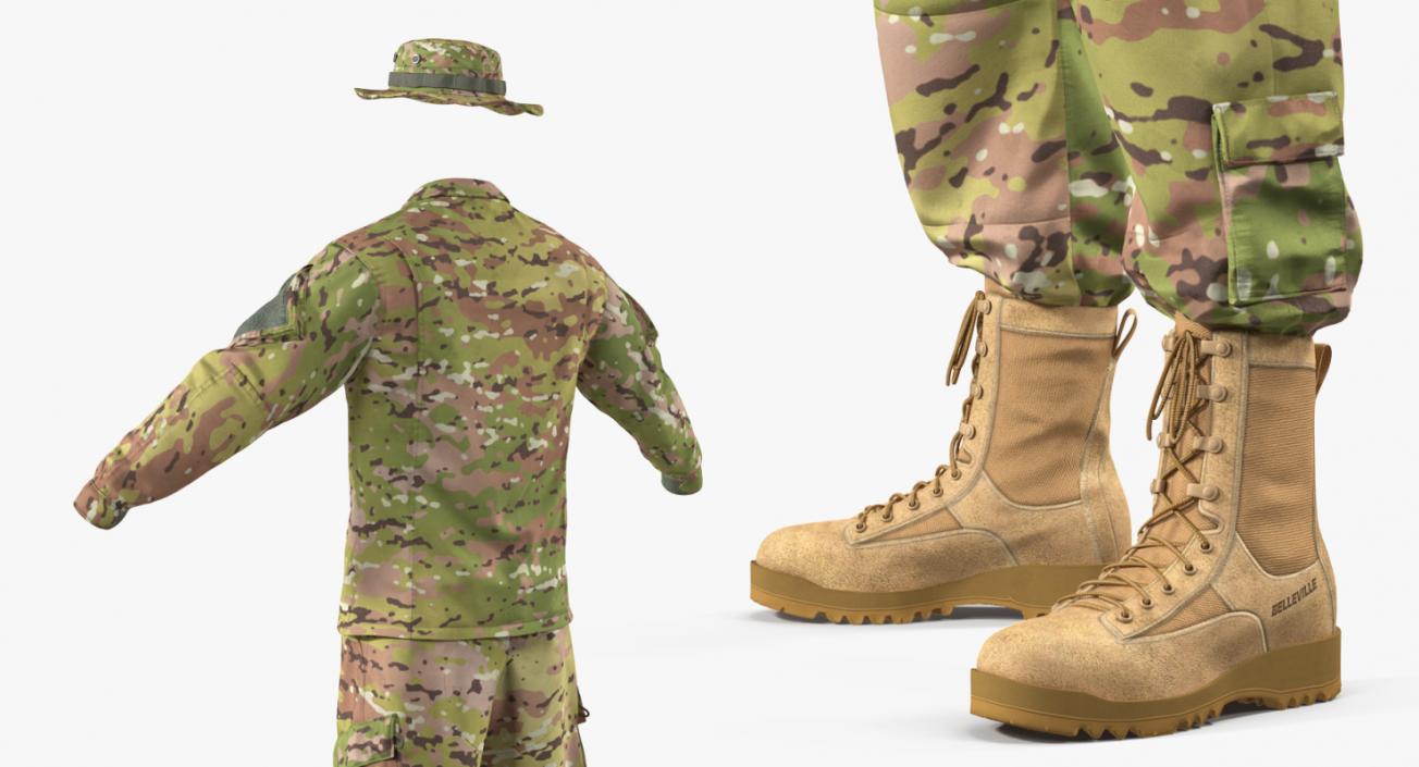 US Army Combat Uniform Camo 3D