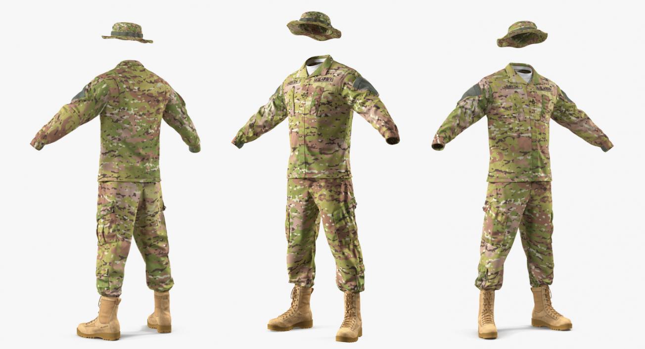 US Army Combat Uniform Camo 3D