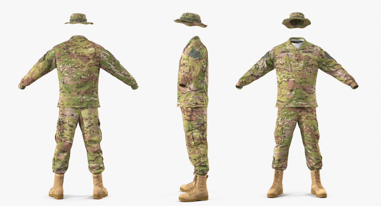 US Army Combat Uniform Camo 3D