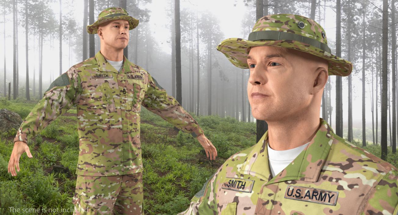 US Army Combat Uniform Camo 3D