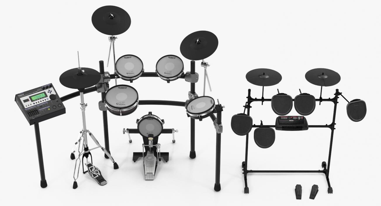 Electric Drum Kits Collection 3D model