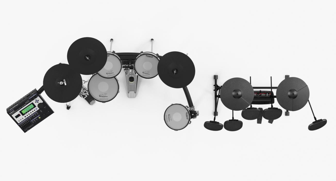 Electric Drum Kits Collection 3D model