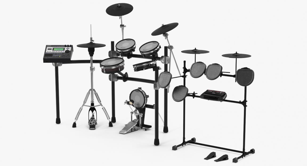 Electric Drum Kits Collection 3D model