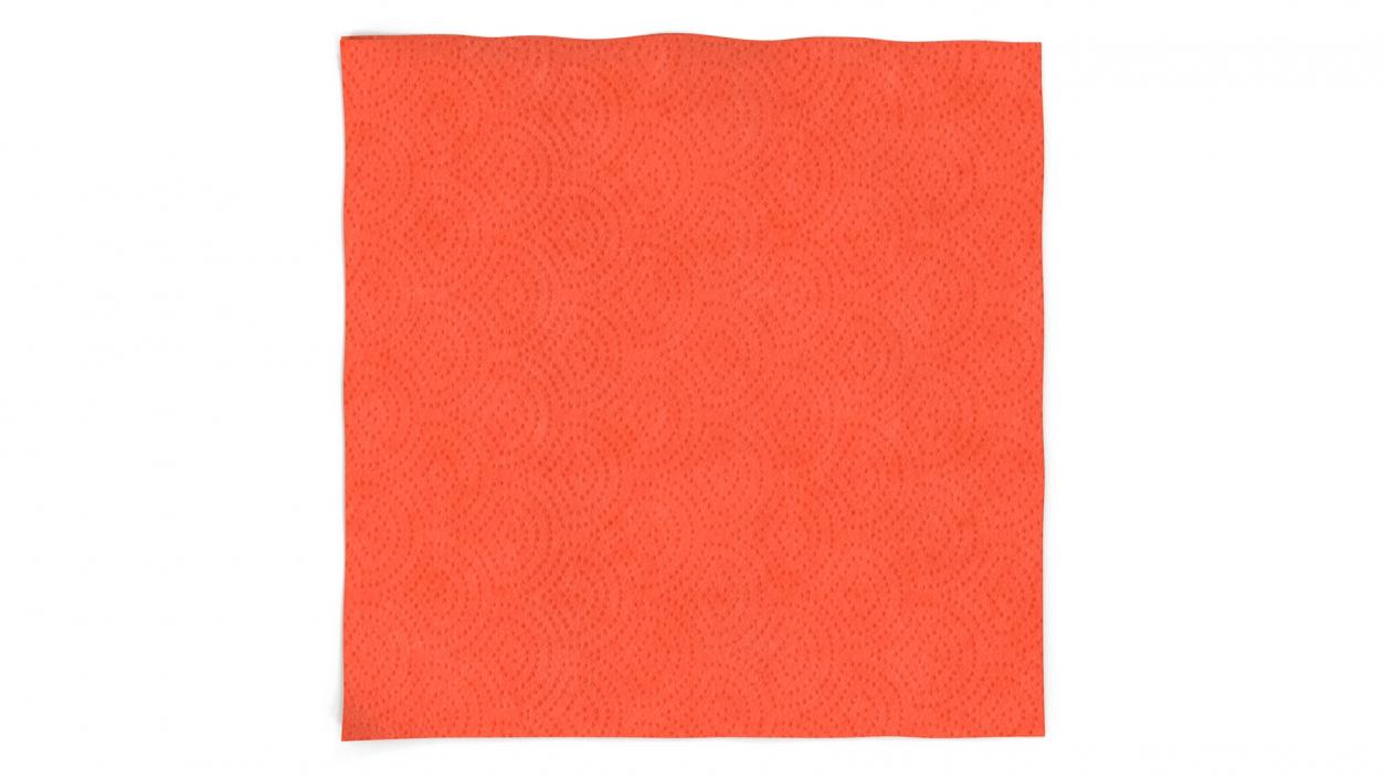 Red Paper Napkins 3D