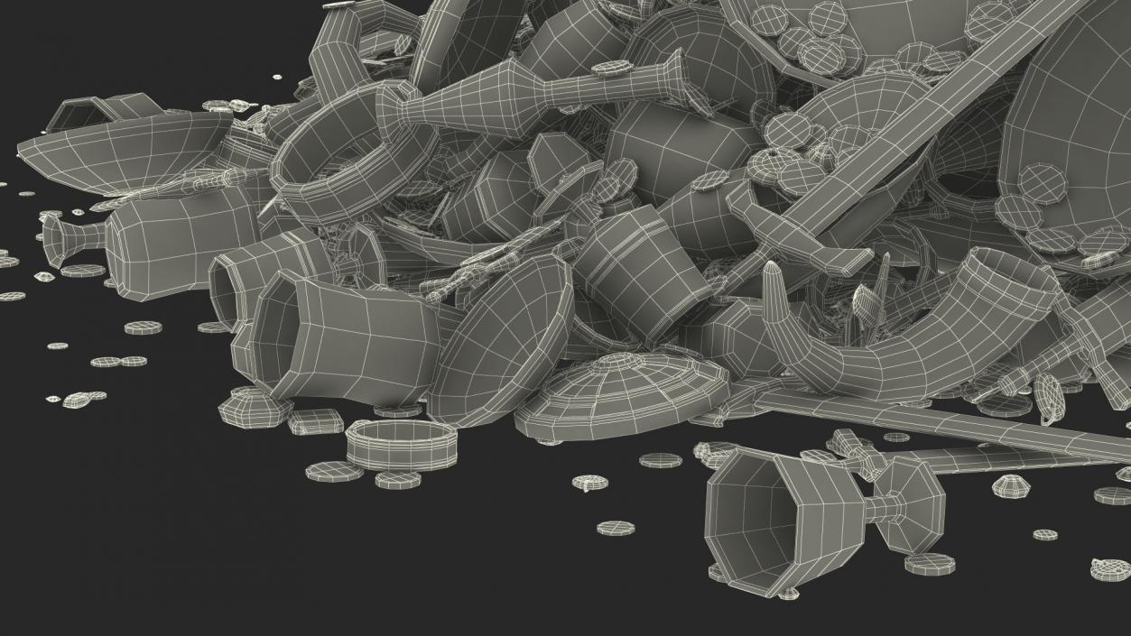 3D Large Pile of Treasures model