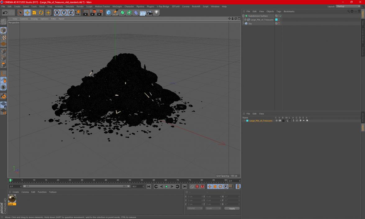 3D Large Pile of Treasures model